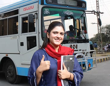 BZU Bahauddin Zakariya University Khanewal to Multan Student Faculty Bus Service.